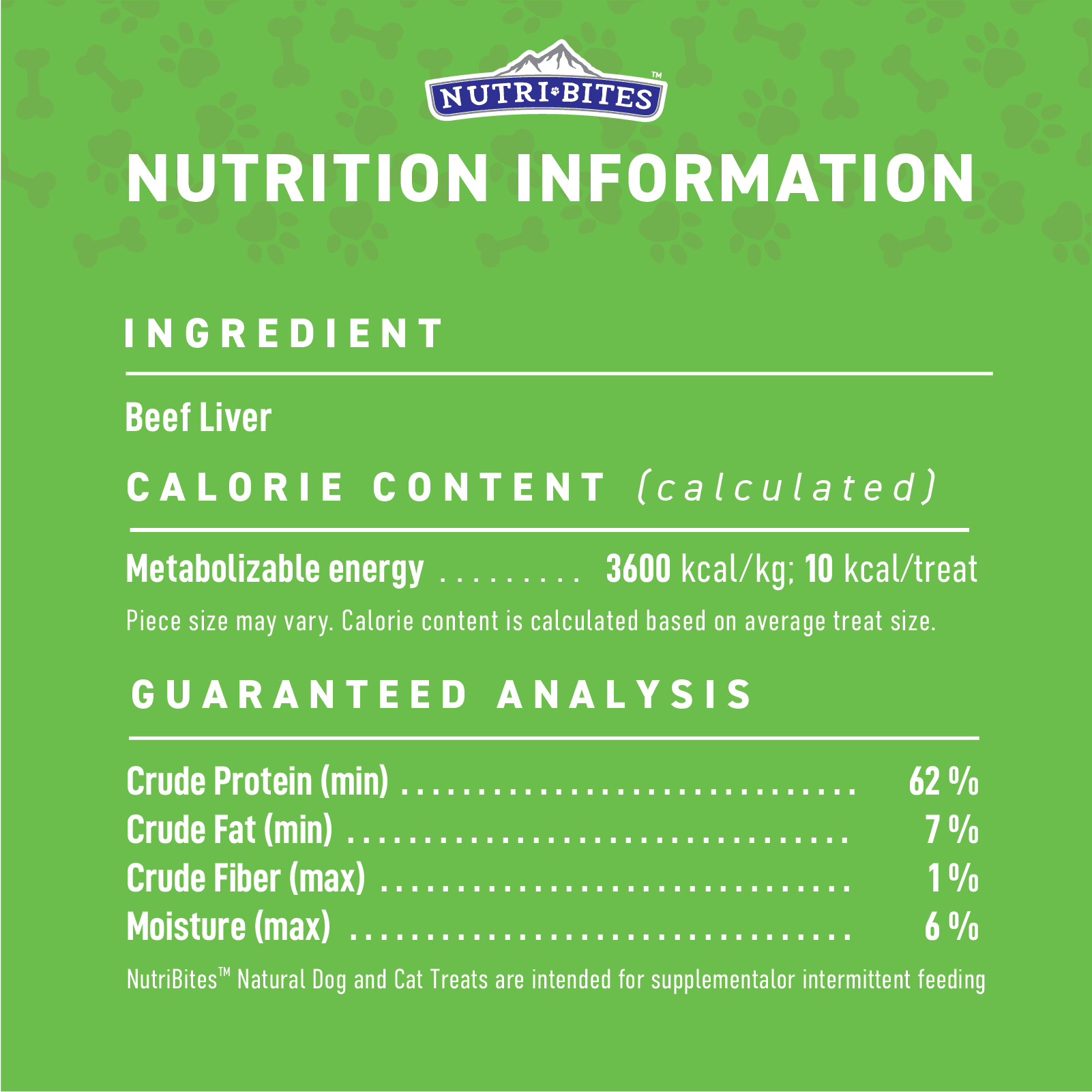 NutriBites Freeze Dried Beef Liver Dog & Cat Treats | Healthy Pet Training Treats or Food Topper | All Natural, Single Ingredient, High Protein