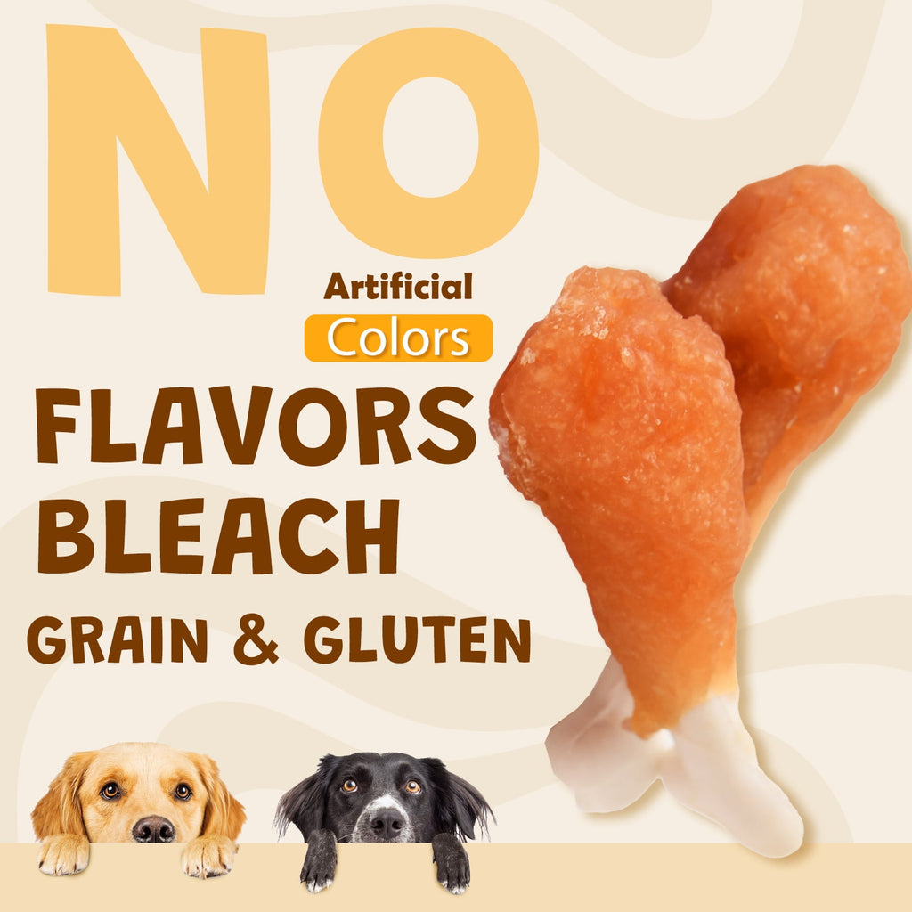 ASMPET Chicken Wrap Sticks, Healthy Dog Treats, Calcium Bone, Training Treats for All Dog Sizes, 10.6 oz