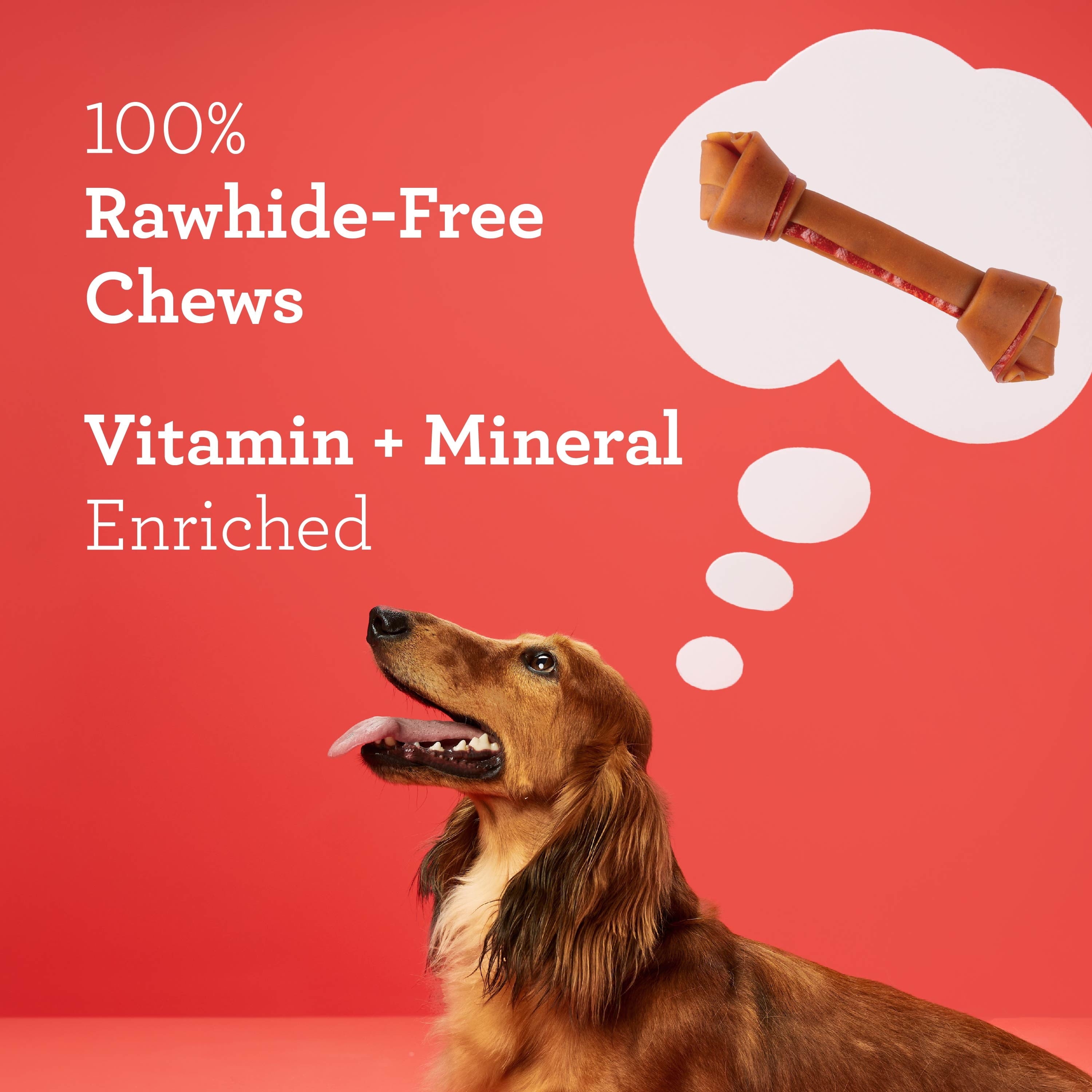 DreamBone Peanut Butter Flavored Rawhide-Free Dog Chews, Large, 12 Oz. (3 Count)