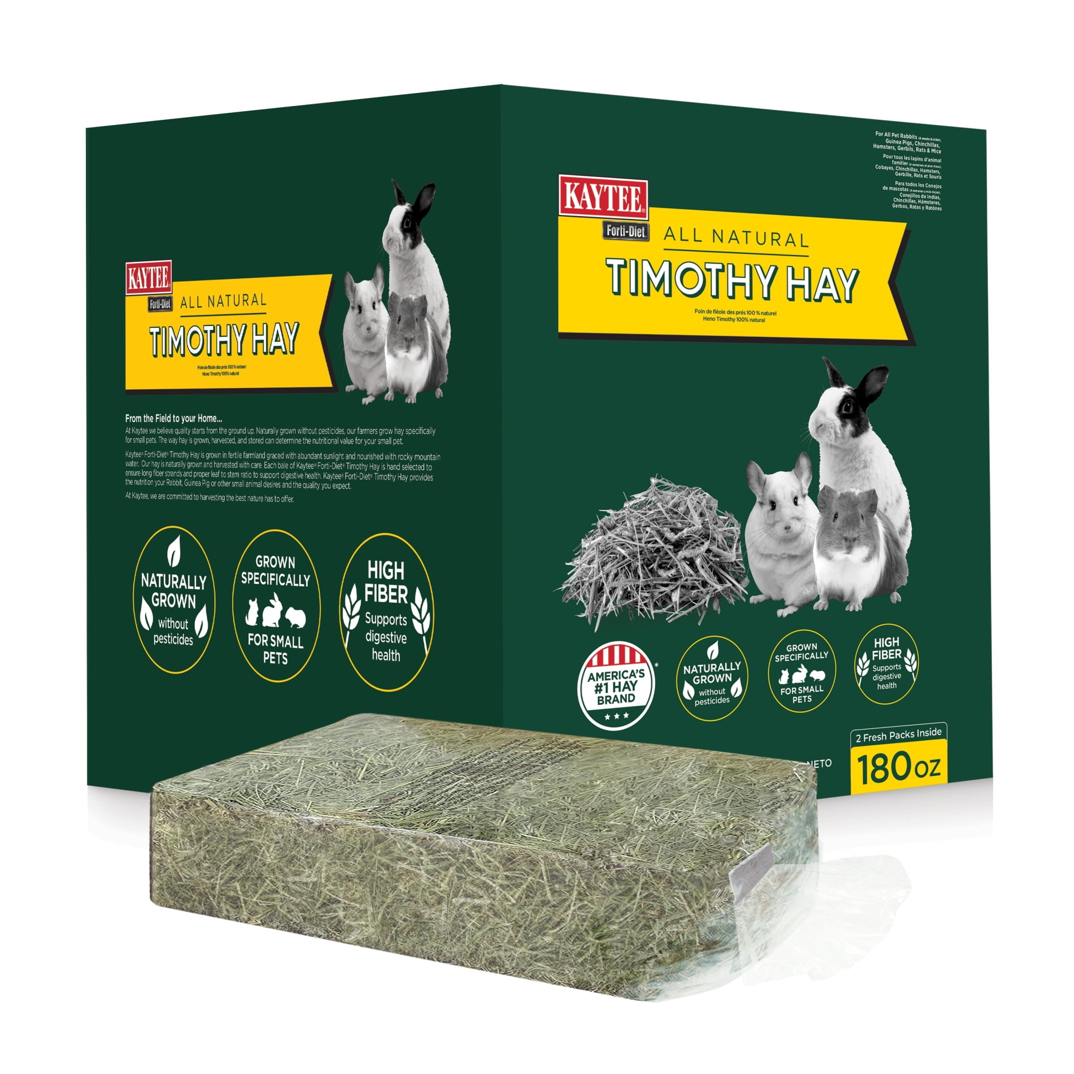 Kaytee Forti-Diet All Natural Timothy Hay , 96 ounce
