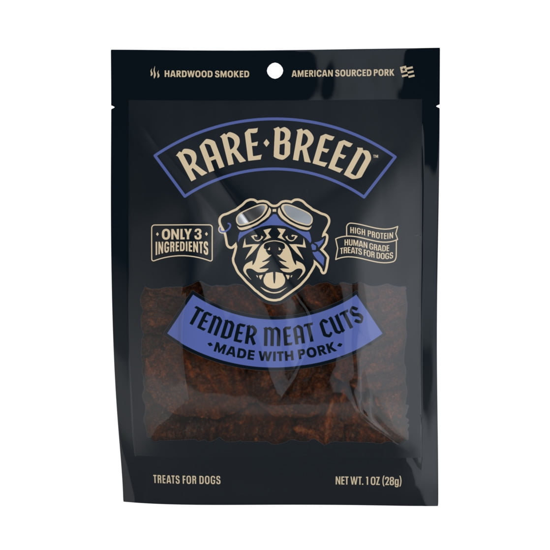 Rare Breed Pet Treats, Made with Pork, Dog Treats, Tender Meat Cuts, 1 Ounce