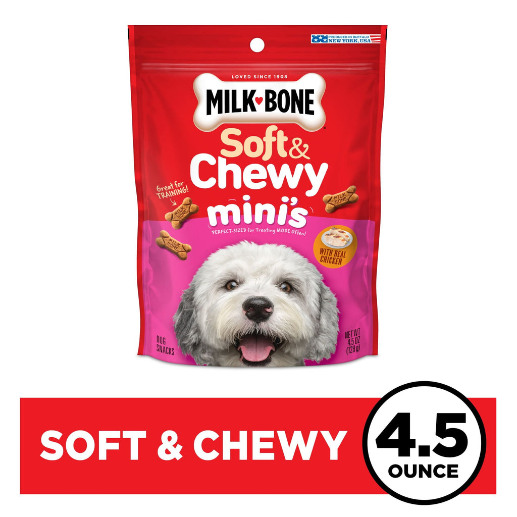 Milk Bone Soft & Chewy Mini’s Dog Treats Made With Real Chicken, 4.5 oz