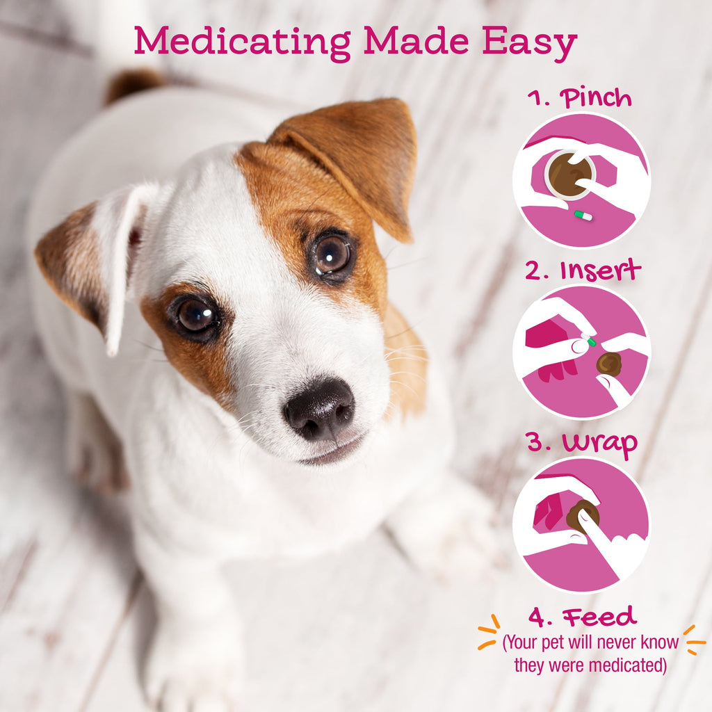 Riley's Pill Wrap for Dogs - Delicious Cheese & Bacon Flavored Pill Paste /Wrap Pills, Capsules, Tablets in a Pocket or Pouch to Mask The Taste & Make Pill Time Easy - 4.2 oz