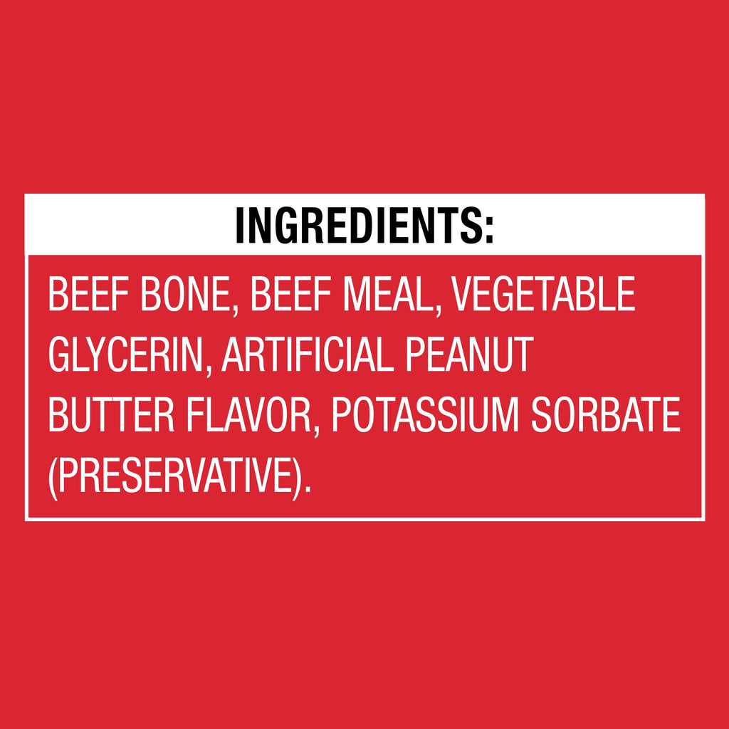 Ol' Roy 3" Filled Bones, Bacon & Cheese Flavor and Peanut Butter Flavor, 10.6 oz, 2 Pack