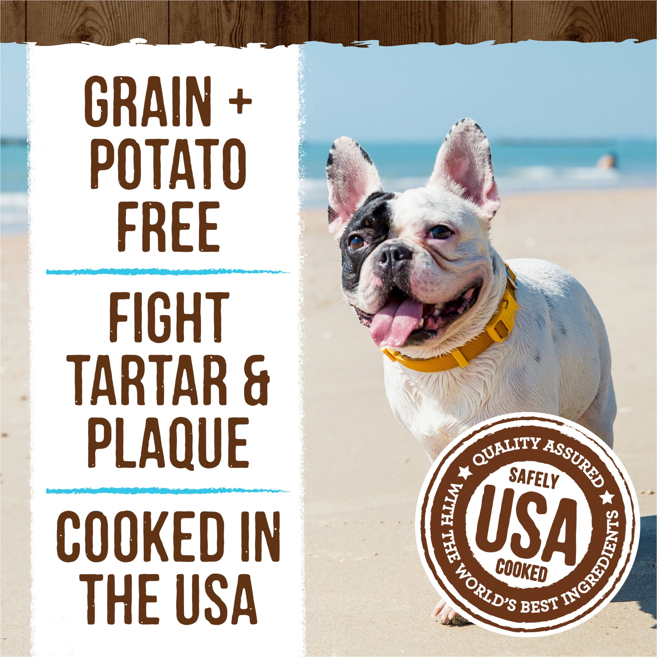 Merrick Fresh Kisses Small Dog Treats, Real Mint Flavor Dental Chews, 23 oz Box (36 Count)