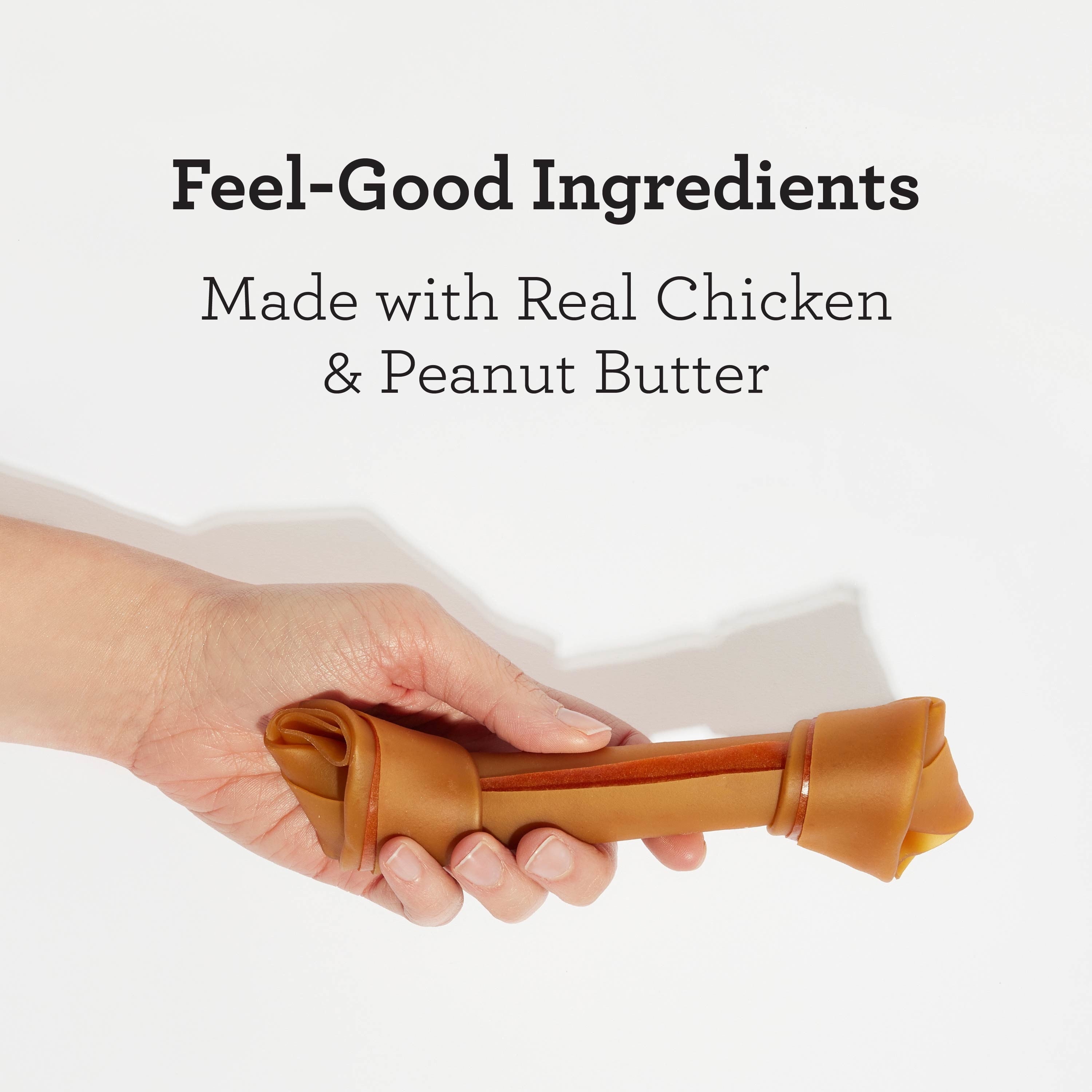 DreamBone Peanut Butter Flavored Rawhide-Free Dog Chews, Large, 12 Oz. (3 Count)