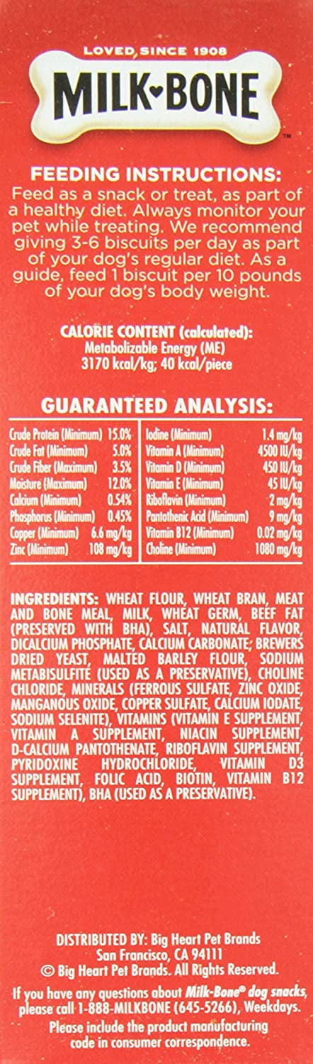 Milkbone Dog Biscuits 799185 Bisc Medium For Pets, 24-Ounce, Pack of 1