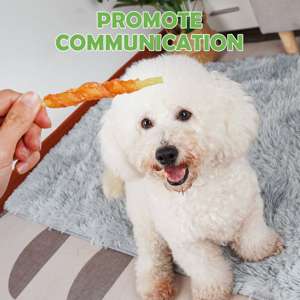 MON2SUN Chicken Wrapped Cod Sticks Rawhide Free Dog Treats for Small Dogs, 4.5-inch Snacks, 14 oz