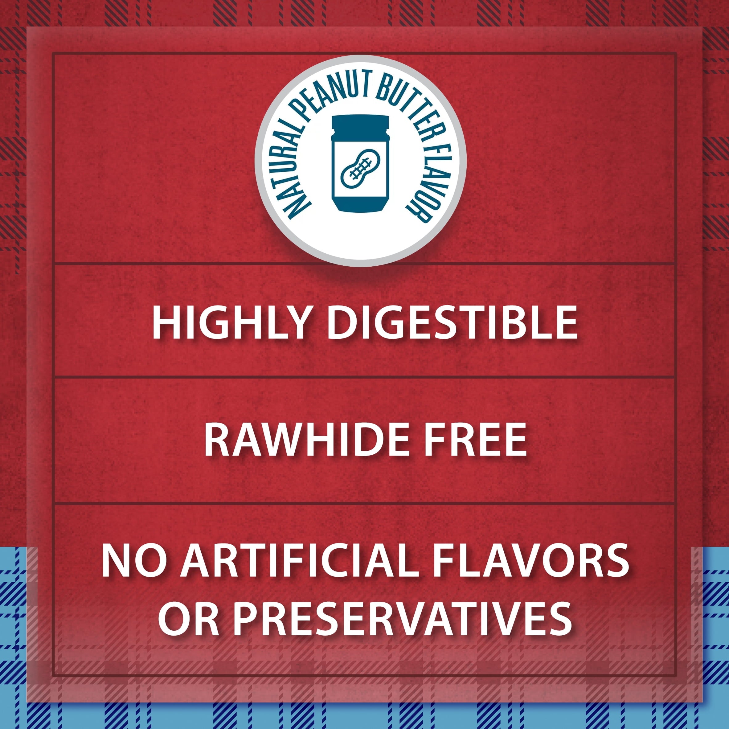 Ol' Roy Rawhide Free Peanut Butter Retriever Rolls, 7.5 oz, 2 Count