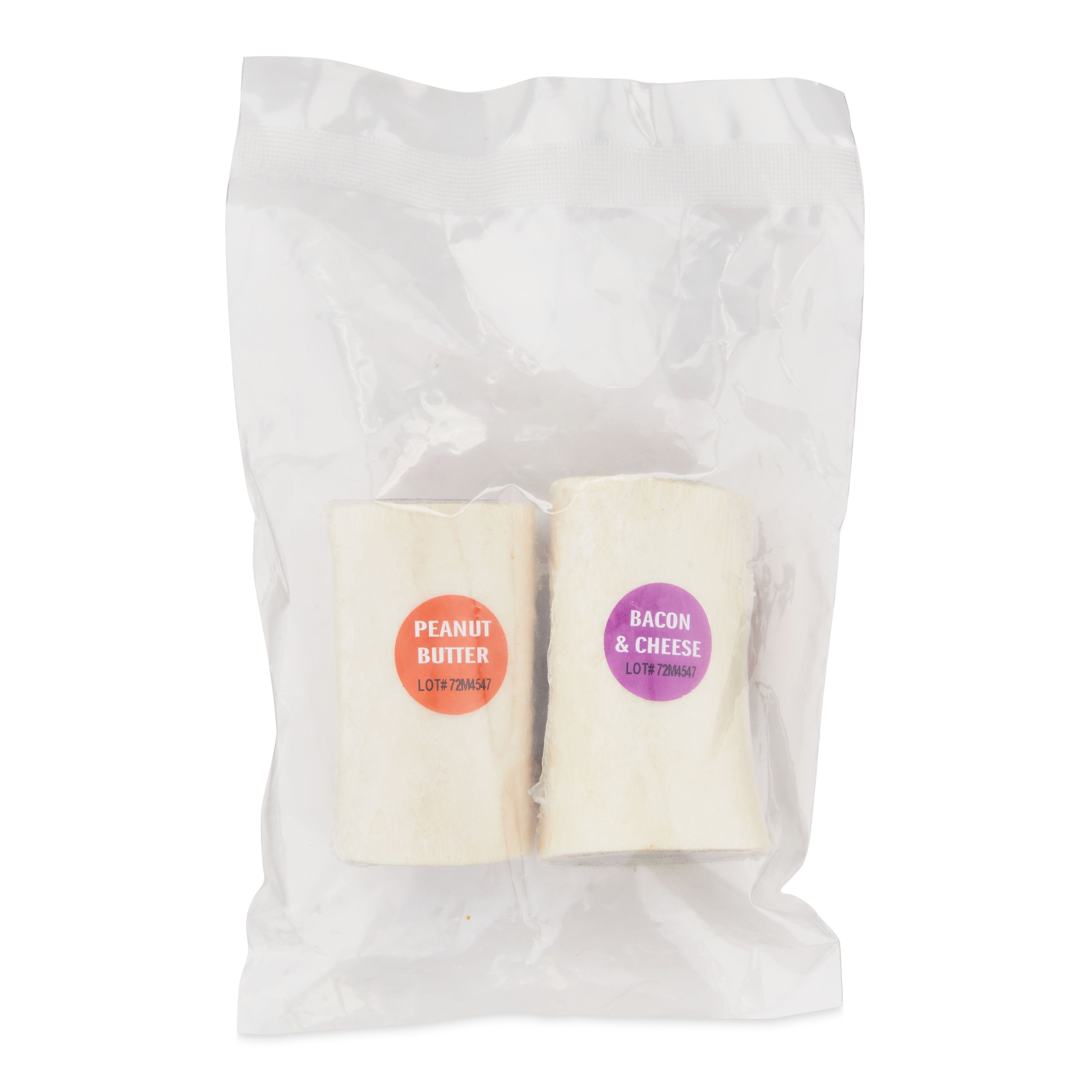 Ol' Roy 3" Filled Bones, Bacon & Cheese Flavor and Peanut Butter Flavor, 10.6 oz, 2 Pack