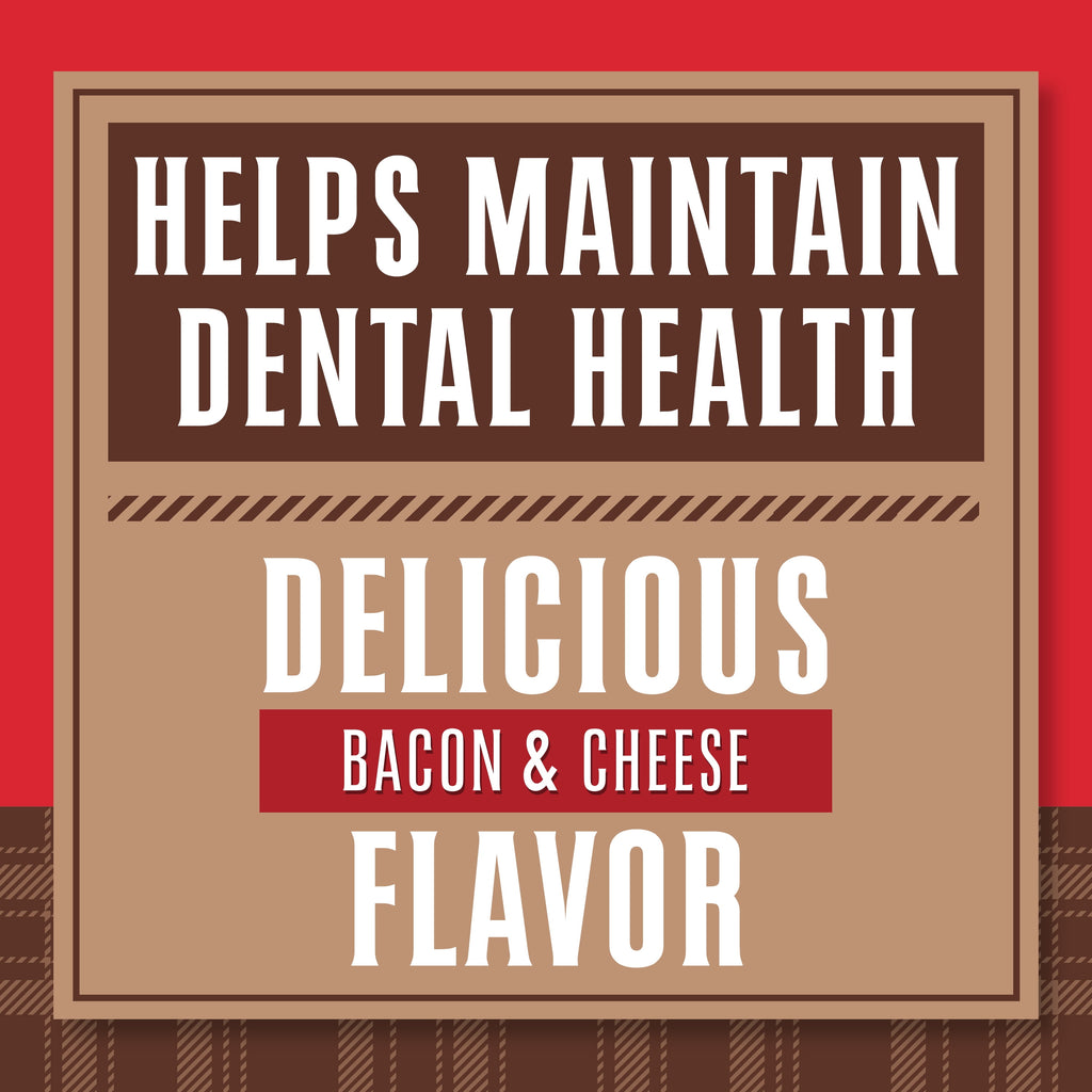 Ol' Roy 3" Filled Bones, Bacon & Cheese Flavor and Peanut Butter Flavor, 10.6 oz, 2 Pack