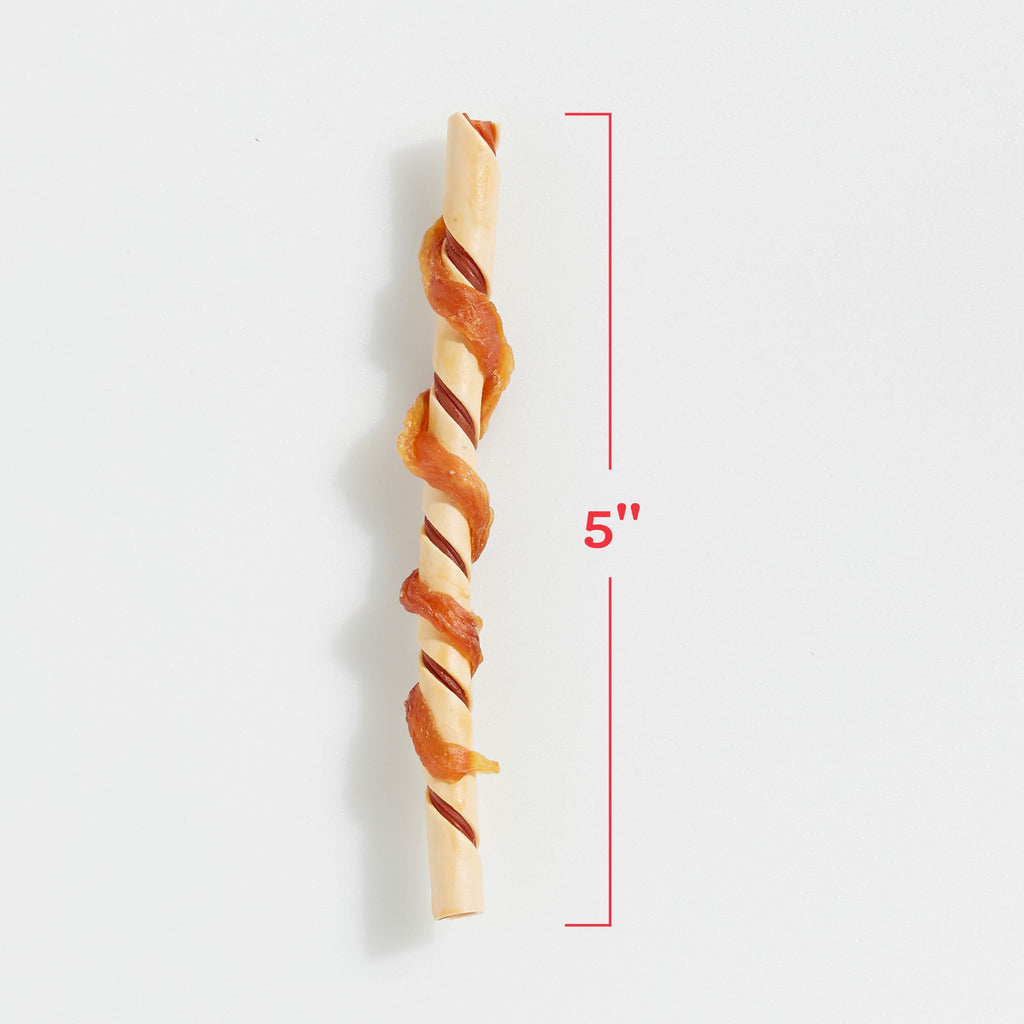 DreamBone Twists Chews Wrapped with Real Chicken, Rawhide-Free Chews for Dogs, 11 Count