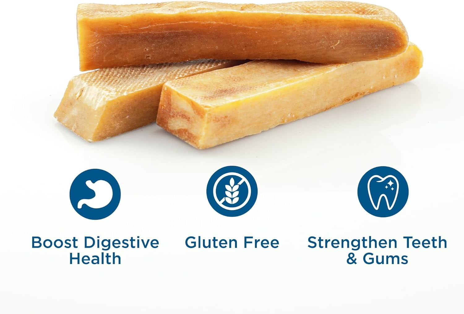 Best Bully Sticks Himalayan Yak Cheese for Dogs, Large 3 Pack - Natural Yak Chews for Dogs - Lactose Free Odor Free - Long Lasting Dog Chews