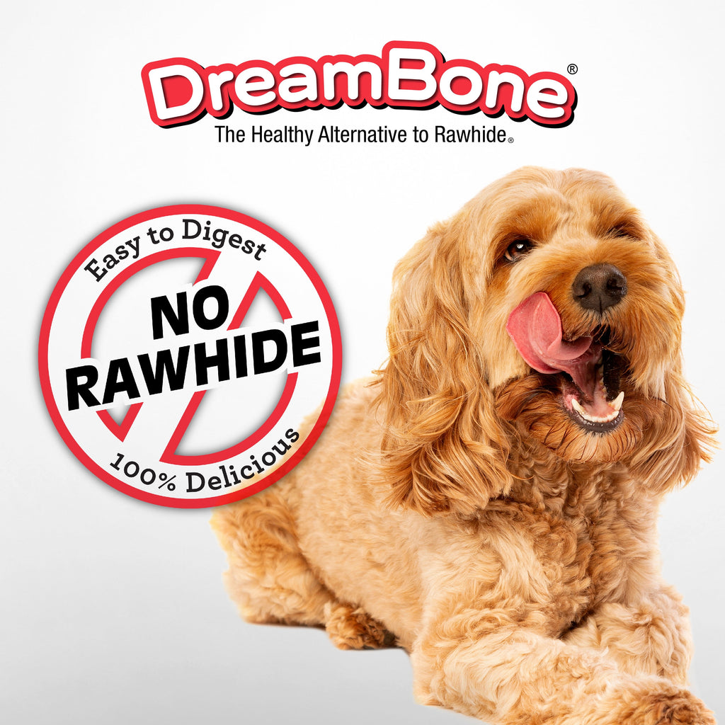 DreamBone Double Protein Chews with Real Chicken and Sirloin, Rawhide-Free Chews for Dogs, 10 Count