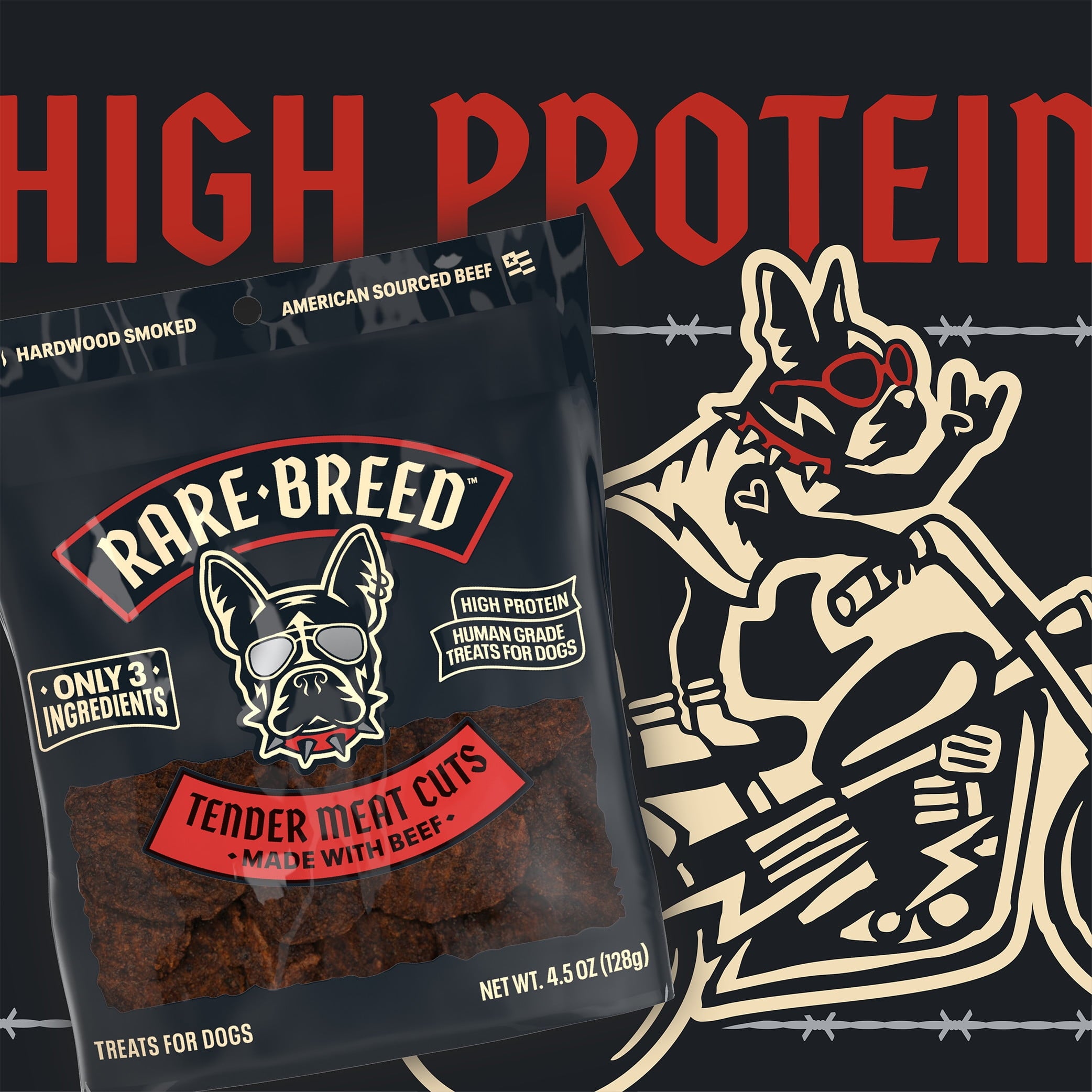 Rare Breed Tender Meat Cuts, Made With Beef, 4.5 ounce