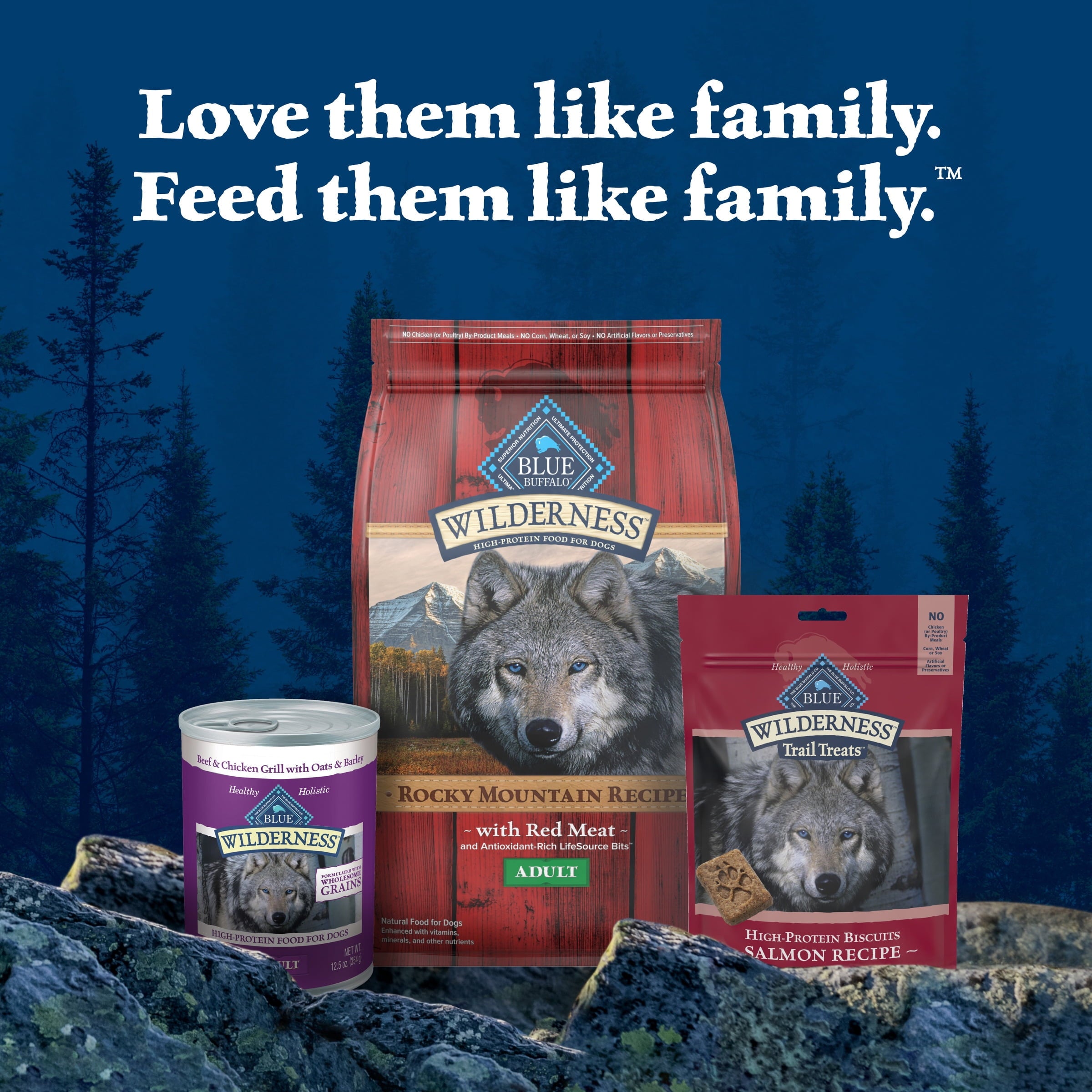 Blue Buffalo Wilderness Trail Treats Dog Biscuits Crunchy Dog Treats, Salmon, 10-oz Bag