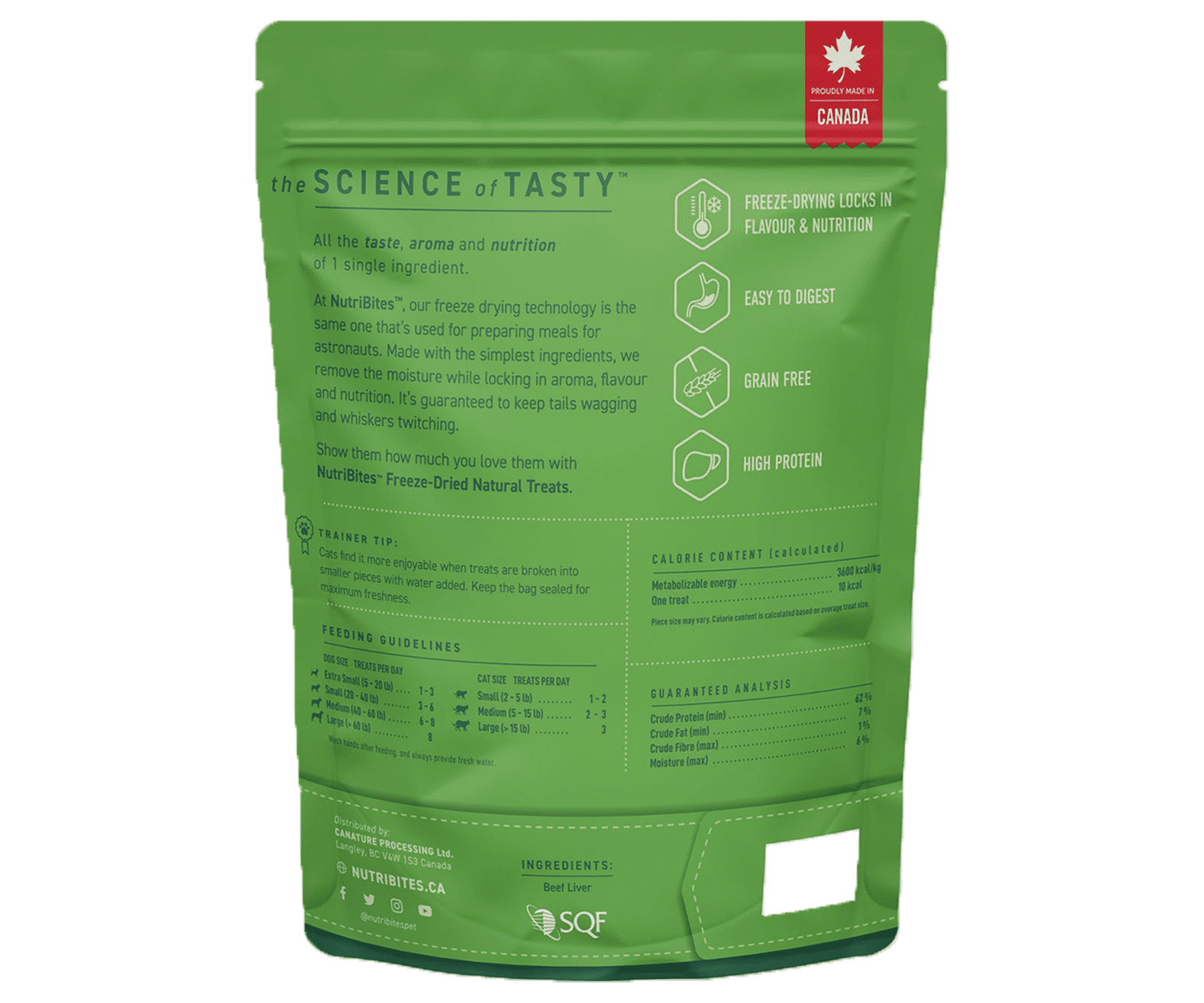 NutriBites Freeze Dried Beef Liver Dog & Cat Treats | Healthy Pet Training Treats or Food Topper | All Natural, Single Ingredient, High Protein