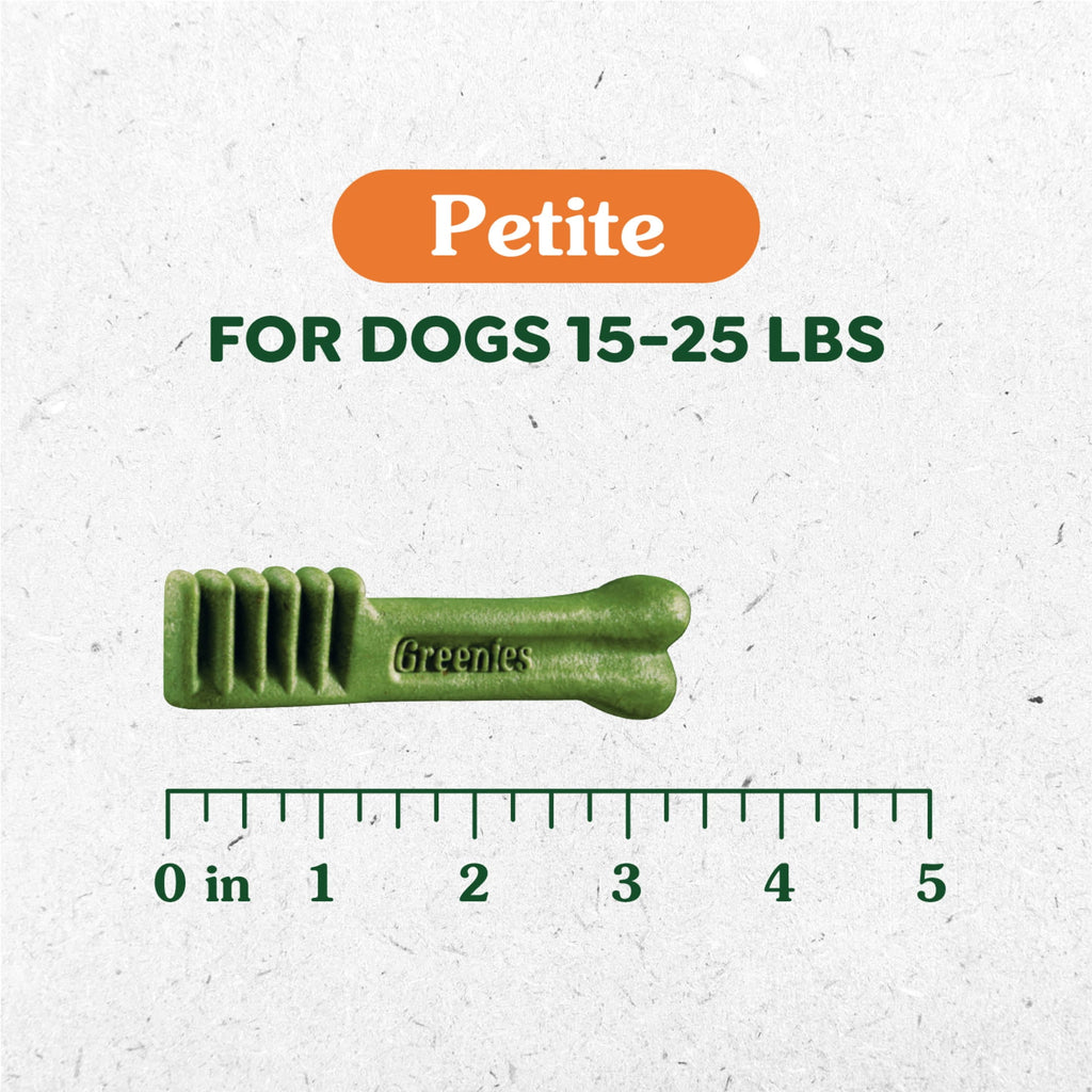 Greenies Weight Management Petite Natural Dog Dental Care Chews Weight Control Dog Treats, 27 Oz Pack (45 Treats)