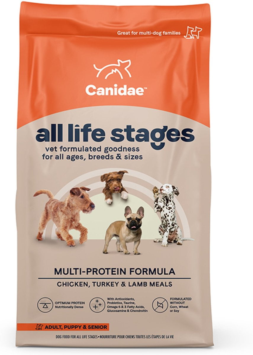 Canidae 103974 5 lbs All Life Stages Multi-Protein Recipe with Meat High Protein Premium Dry Dog Food - 6 Count