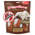 DreamBone Peanut Butter Flavored Rawhide-Free Dog Chews, Large, 12 Oz. (3 Count)