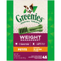 Greenies Weight Management Petite Natural Dog Dental Care Chews Weight Control Dog Treats, 27 Oz Pack (45 Treats)