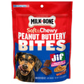 Milk Bone Peanut Buttery Bites Soft Dog Treats With Real Peanut Butter & Bacon, 11.8 oz Bag
