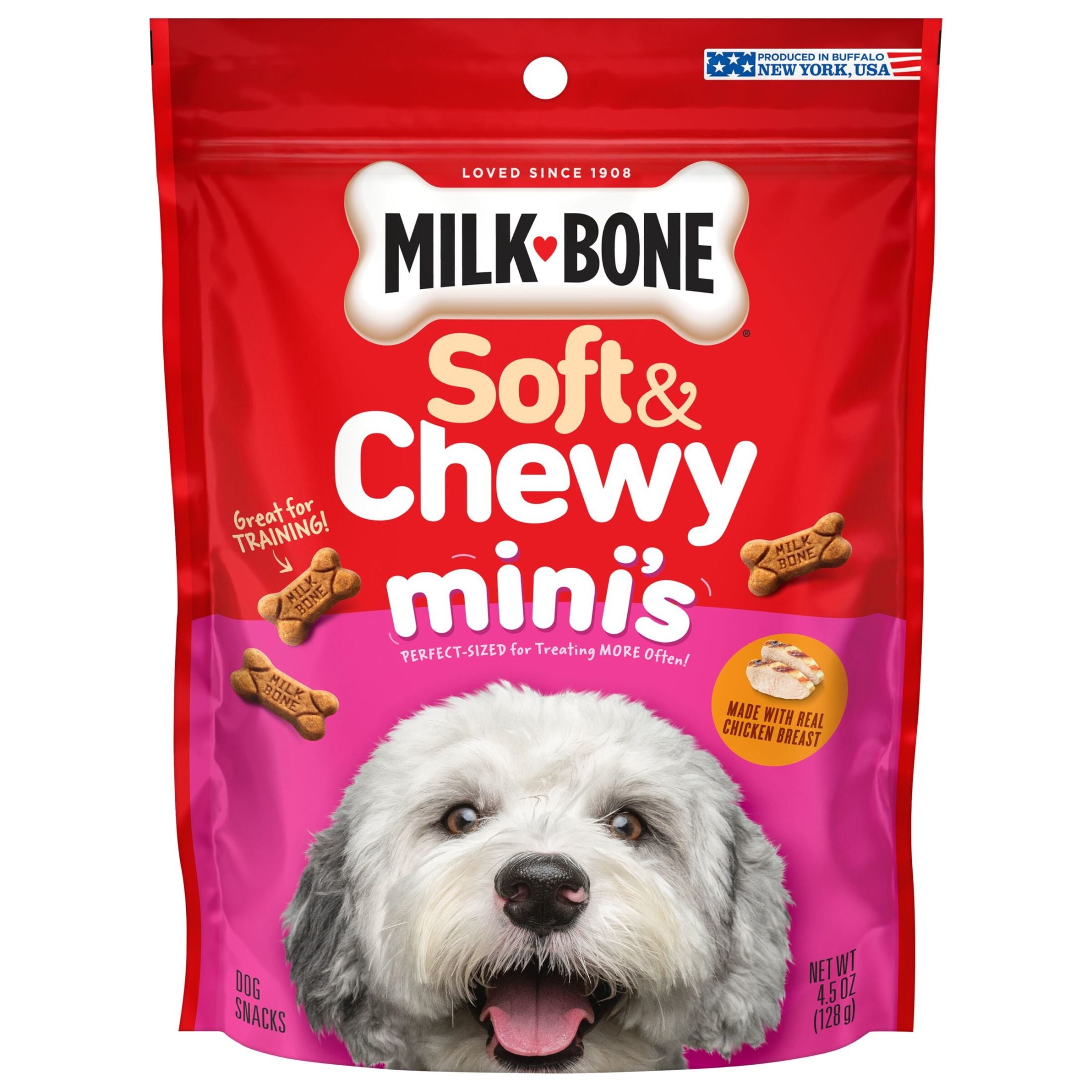 Milk Bone Soft & Chewy Mini’s Dog Treats Made With Real Chicken, 4.5 oz