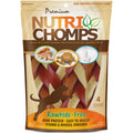 NutriChomps Rawhide-Free Braided Dog Treats, Mixed Flavor, 6", 4 Count