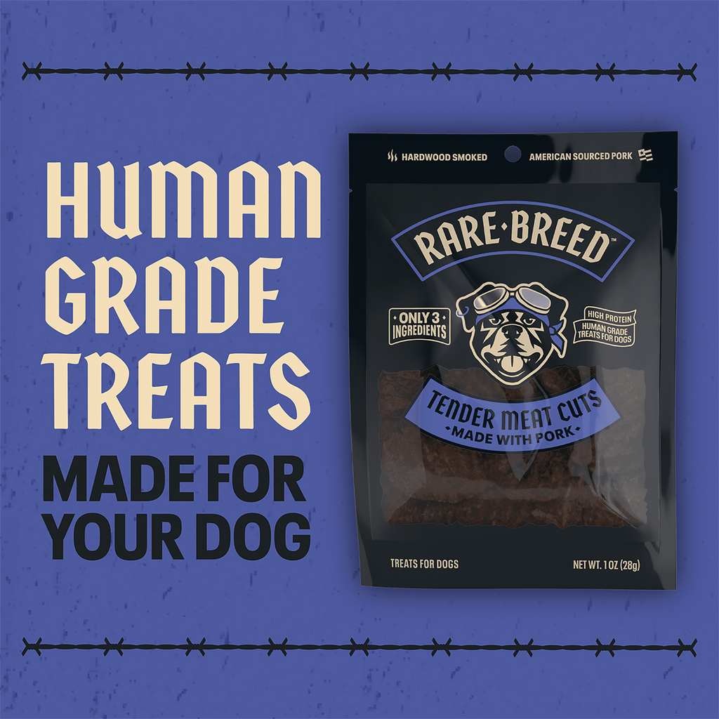 Rare Breed Pet Treats, Made with Pork, Dog Treats, Tender Meat Cuts, 1 Ounce