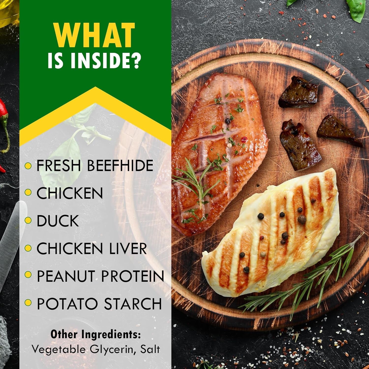 Beloved Pets Dog Treats Rawhide-Free Kabobs with Duck & Chicken Human Grade Meat 11 oz - All Natural Pet Dried Snacks & Grain Free Long Lasting Chews for Large & Small Dogs - Supports Healthy Teeth