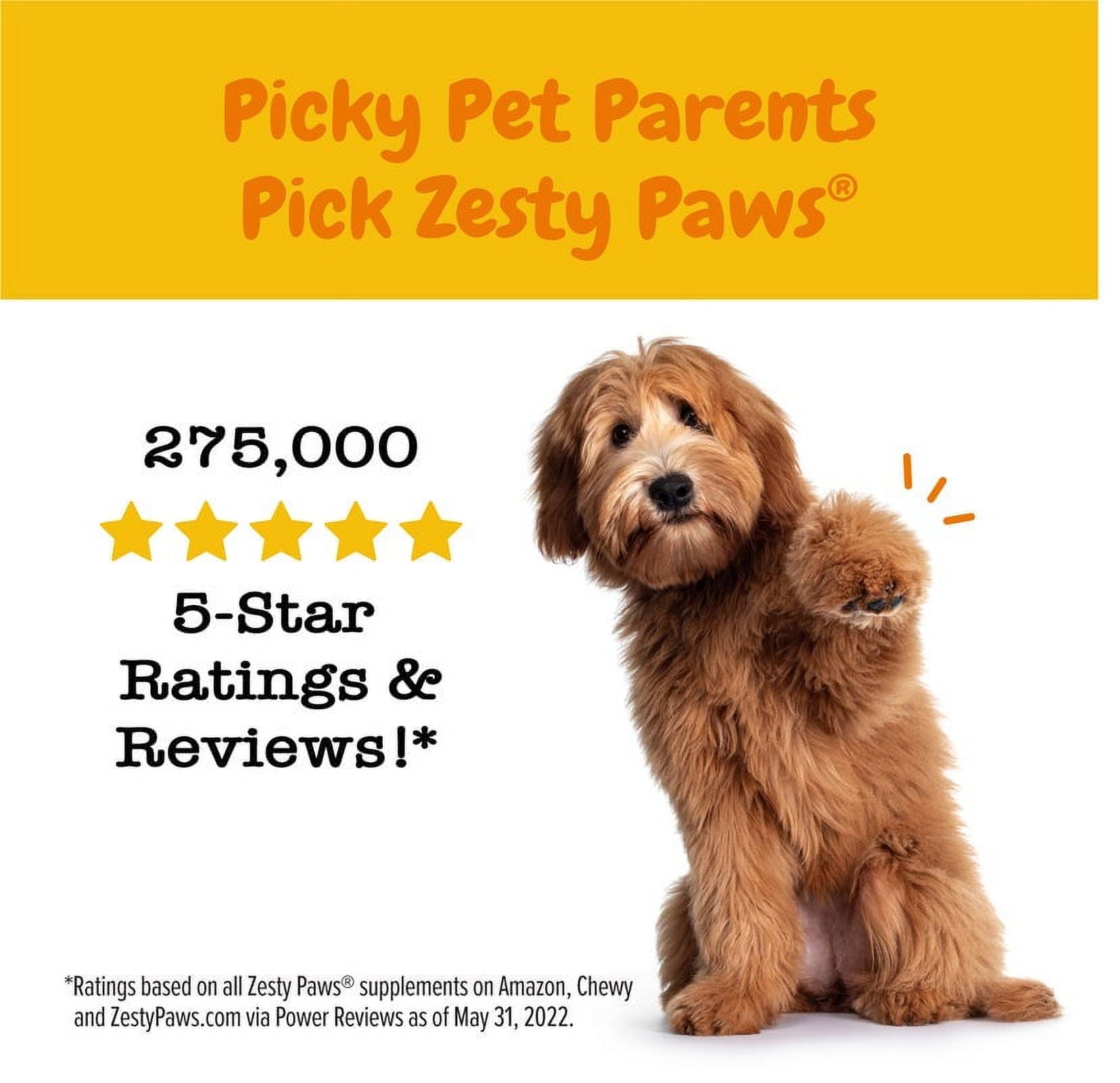 Zesty Paws Multifunctional Dental Bones for Dogs, 30 Small Dry Bones for Dogs 12-25 lbs