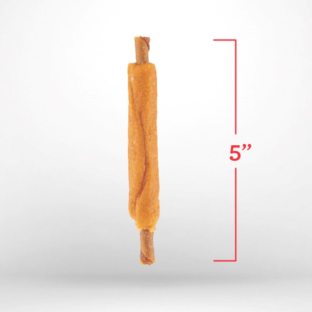 DreamBone Triple Flavor Ribs Rawhide-Free Chews for Dogs, Made with Real Peanut Butter, 10 Count