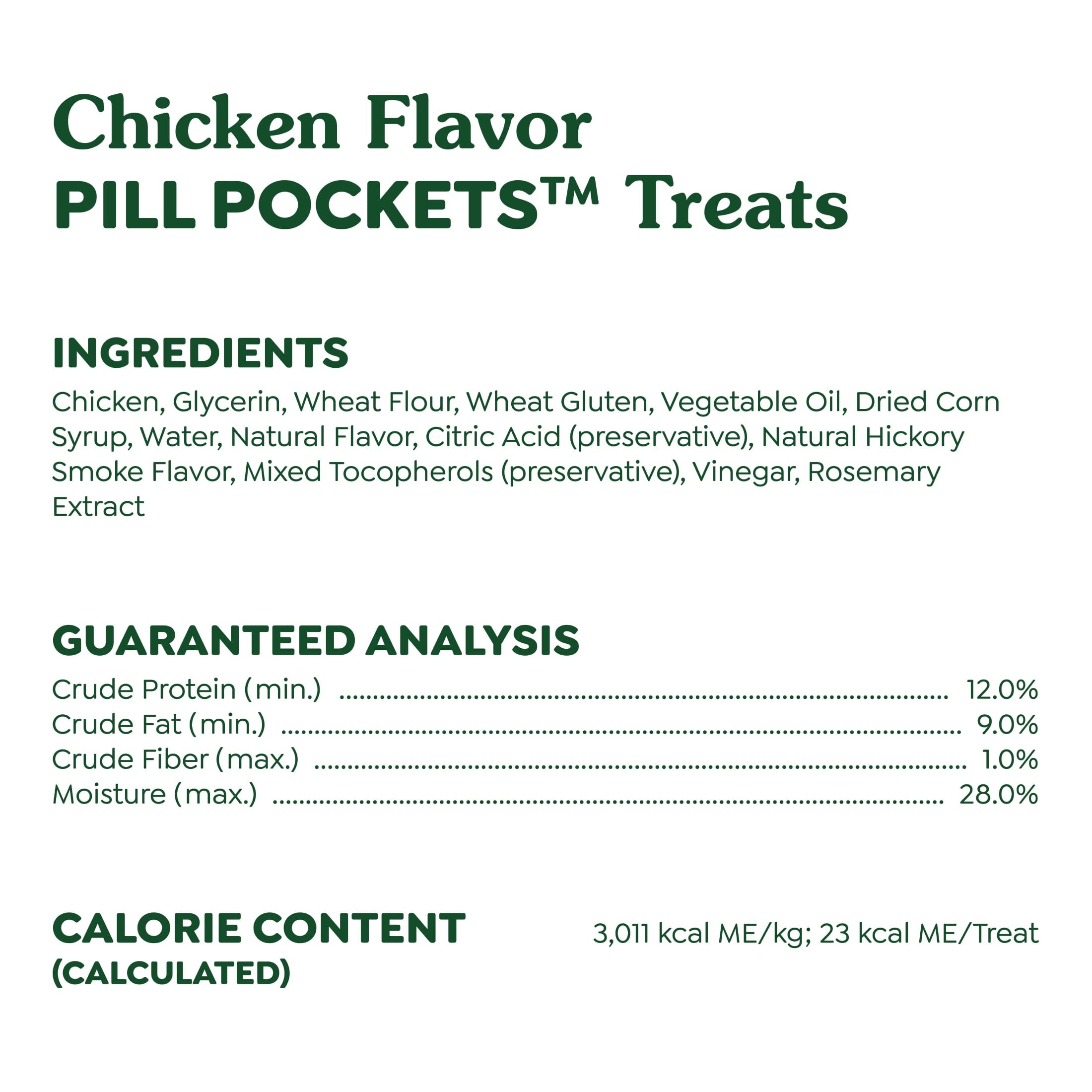 Greenies Pill Pockets For Dogs Chicken Flavor Large, Capsule Size Soft Dog Treats, 7.9 Oz, (30 Pk)