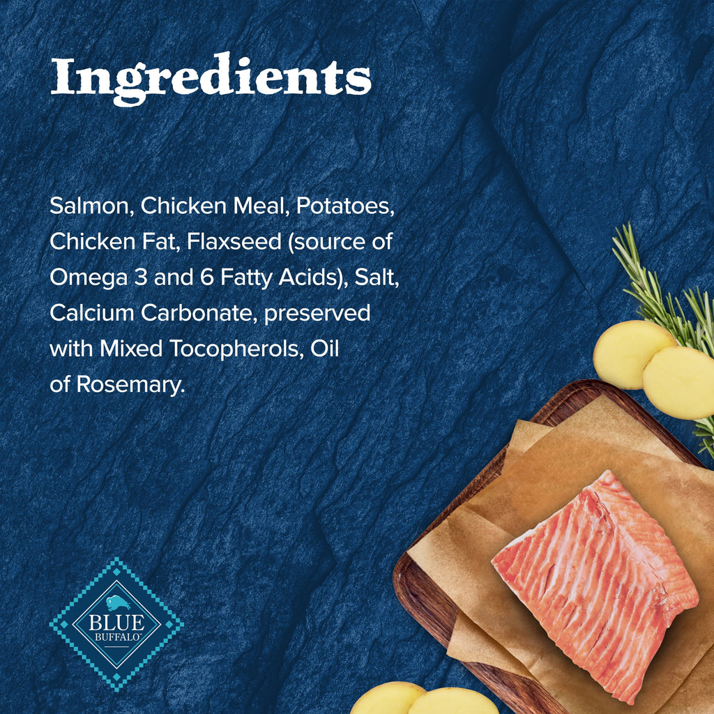 Blue Buffalo Wilderness Trail Treats Dog Biscuits Crunchy Dog Treats, Salmon, 10-oz Bag