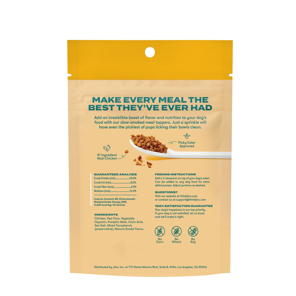 (2 pack) Jinx Crumbles Chicken Recipe Flavor-Boosting Natural Dog Food Topper, 4 oz Bag