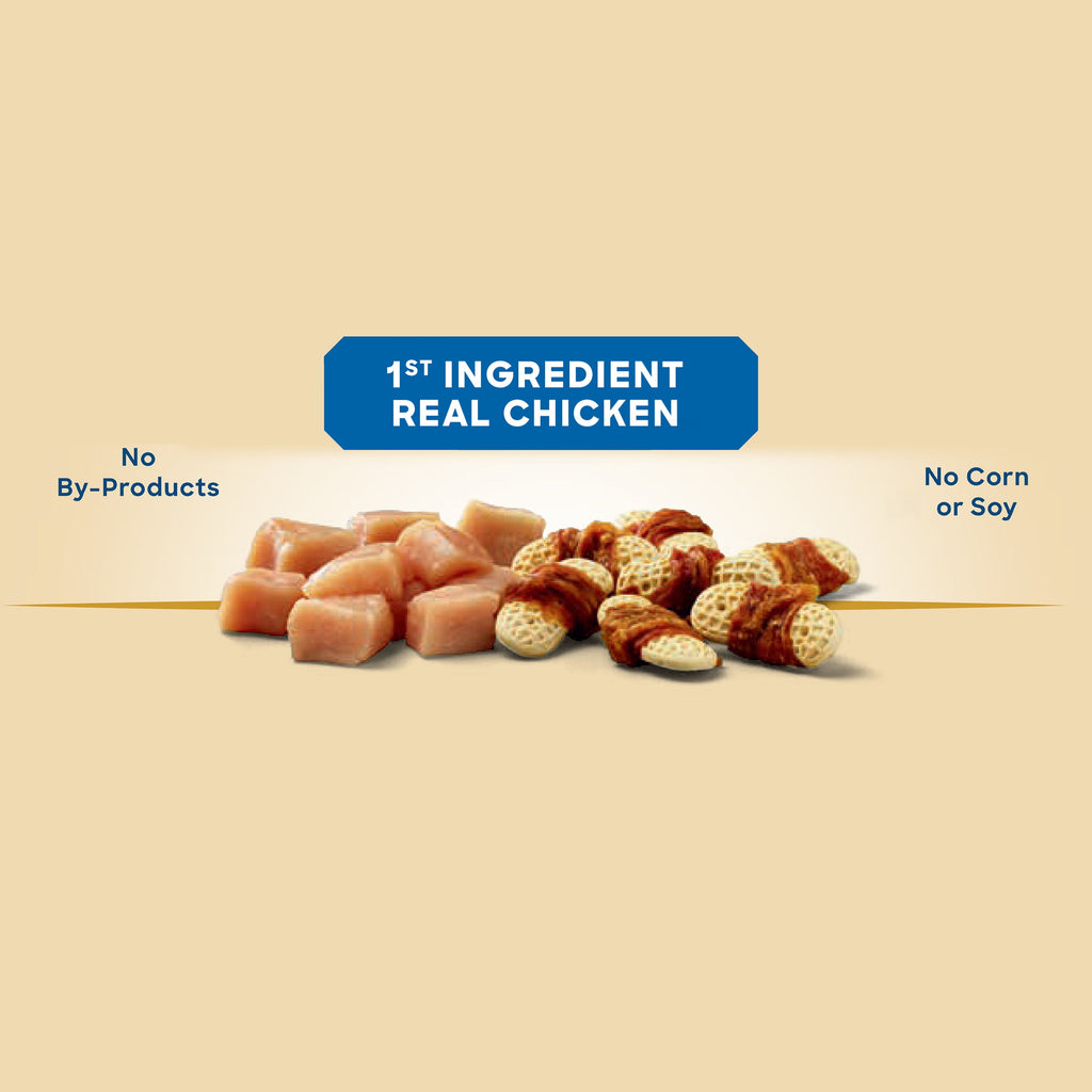 Golden Rewards Peanut Butter Flavor Biscuit Wrapped with Chicken Dry Biscuit Treats for Dogs, 32 oz