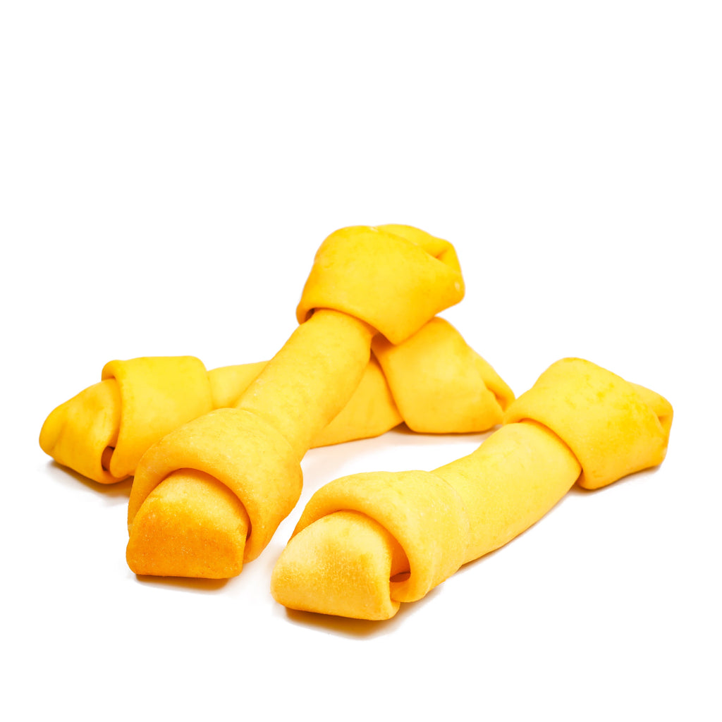 Ol' Roy Rawhide 9" Large Knotted Bones Artificial Chicken Flavored Chews for Dogs, Dry, 16.02 oz, 3 Count