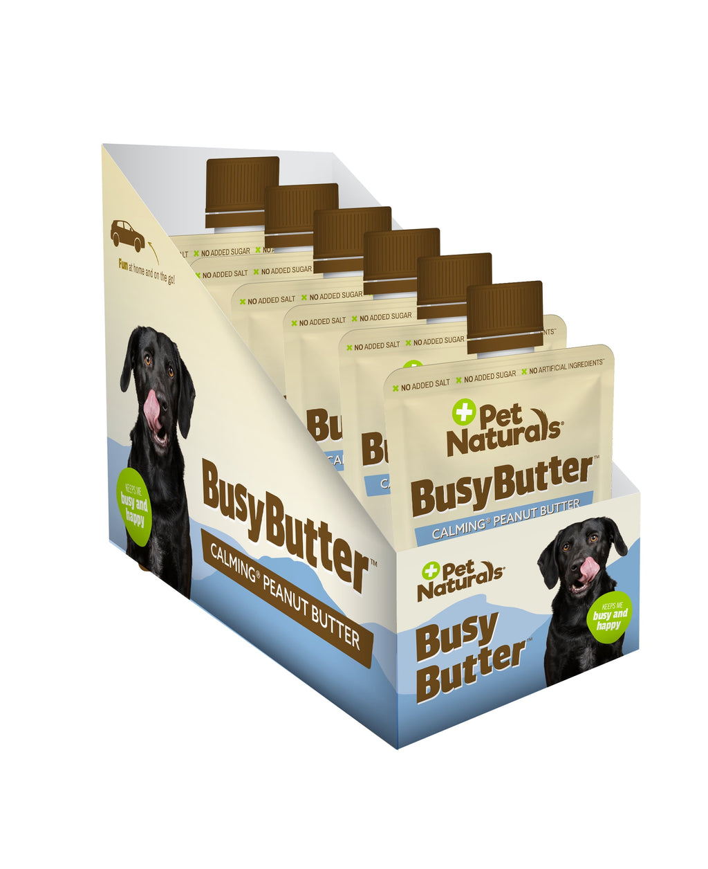 Pet Naturals Busybutter Calming Peanut Butter for Dogs, Stress and Anxiety Support, 1.5oz Pouch