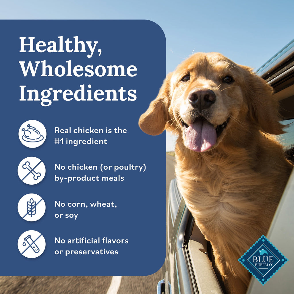 Blue Buffalo Tender Shreds Chicken Toppers, Dog Food, Chicken, 2.5oz. Pouch